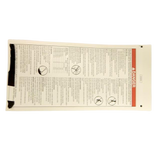 B06-00-0471 Decal-Danger-Main Instruction/Hazard-Platform-7.5 X 15.5, Safety Red And Black | Genuine Haulotte