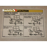 B06-00-0493 Decal-Caution-Latch/Jack/Brake | Genuine Haulotte