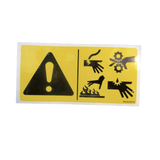 B06-00-0495-CE Decal-Hazards-Ce, 3.25In X 6.25In Black On Yellow Vinyl | Genuine Haulotte