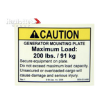 B06-00-0496 Decal-Caution-Generator Plate Maximum 200 | Genuine Haulotte
