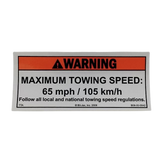 B06-00-0542 Decal-Warning-Maximum Tow Speed 65 | Genuine Haulotte