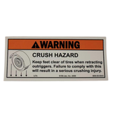 B06-00-0543 Decal-Warning-Crush Hazard | Genuine Haulotte