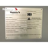 B06-00-0638 Plate-Serial-6.31X5.31X.025 Anod Alum, 3M 468 Adh, 4 Crnr Hls | Genuine Haulotte