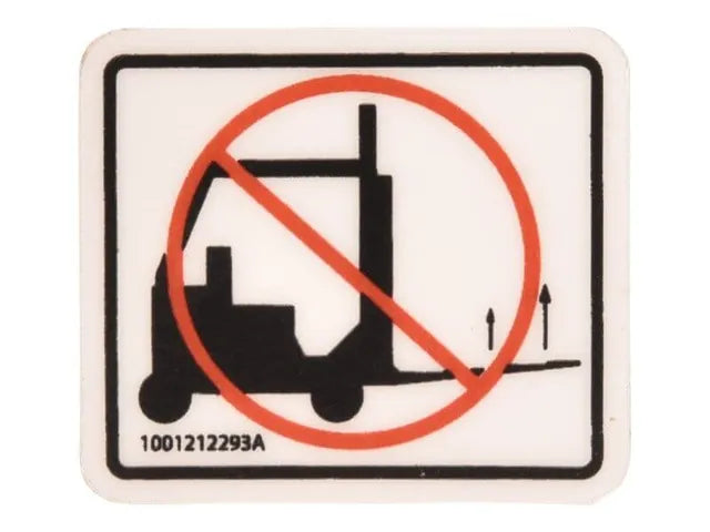 1001212293 NO FORKLIFT DECAL | JLG