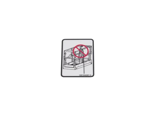 1001244301 NO PLATFORM TO GROUND DECAL | JLG