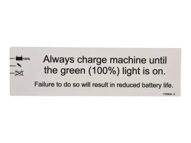 1705834 BATTERY CHARGING DECAL | JLG