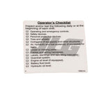 106691 Decal, Checklist | Skyjack