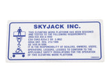 108665 Decal, Old Standards | Skyjack