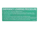 111605 Decal, Lower Procedure | Skyjack