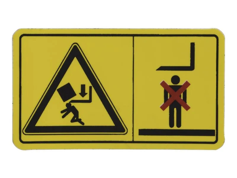 1001092877 Crush Hazard Warning Decal | JLG