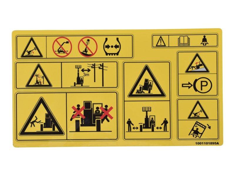 1001101895 Decal, Decal, Warning - Cab | JLG