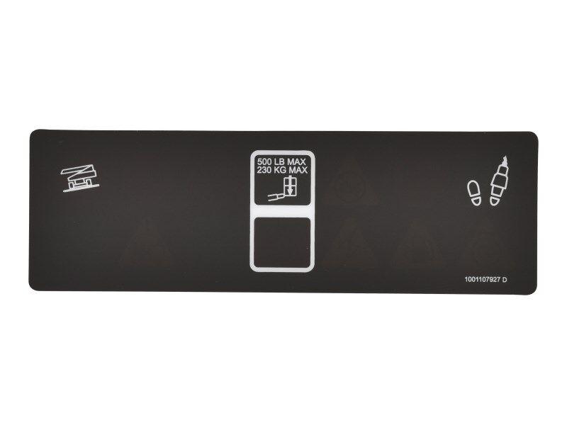 1001107927 Decal, Platform Display | JLG