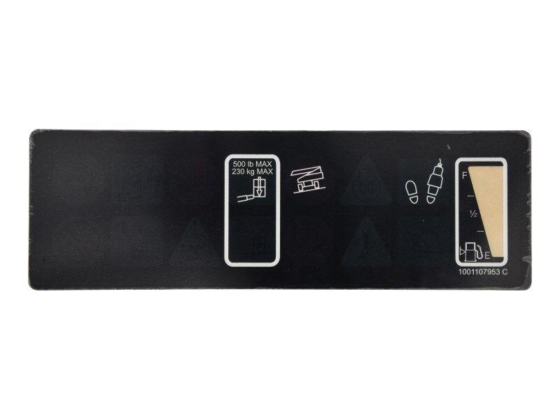 1001107953 Decal, Platform Display (860SJ) | JLG