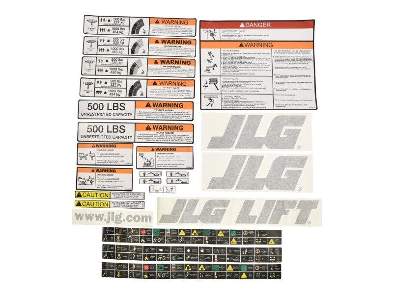 1001108718 Platform Decals 600A-600S Kit | JLG
