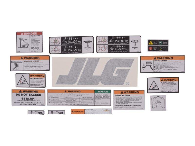 1001108729 Platf.Decals T350/T500 Kit | JLG
