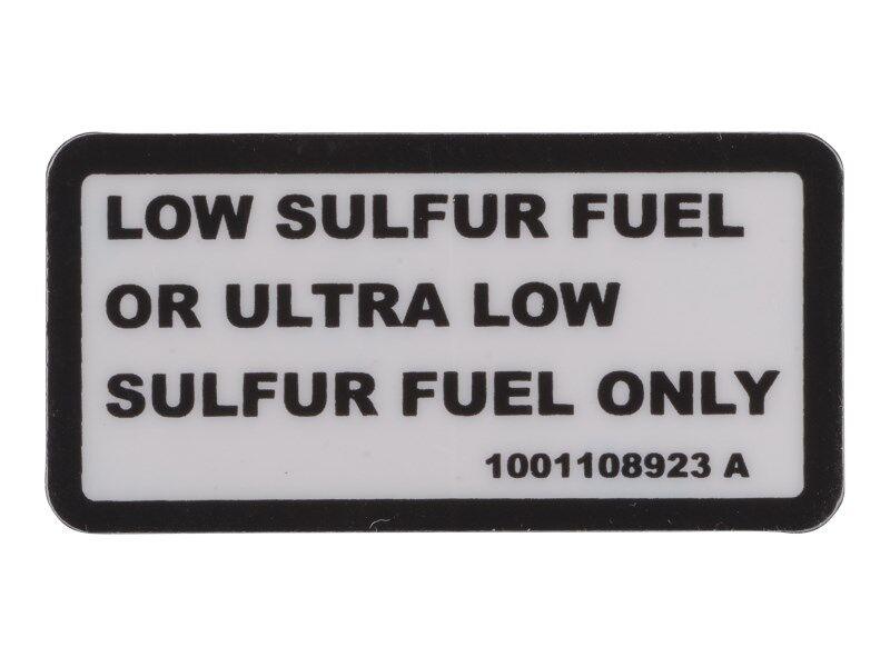 1001108923 Decal, Low Sulfur | JLG