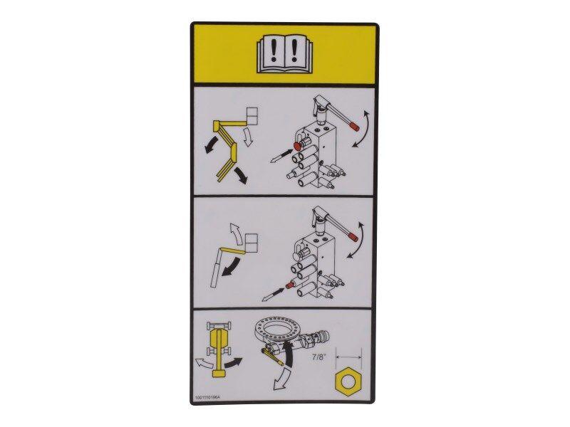 1001110196 Manual Decent Decal | JLG