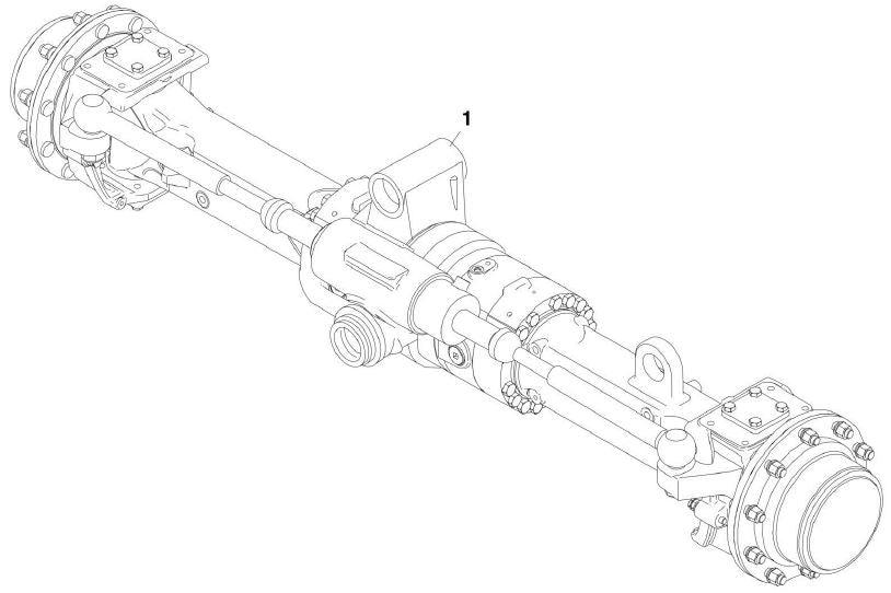 1001116838EX Reman Rear Axle ZF SII 3055 High Pin | JLG