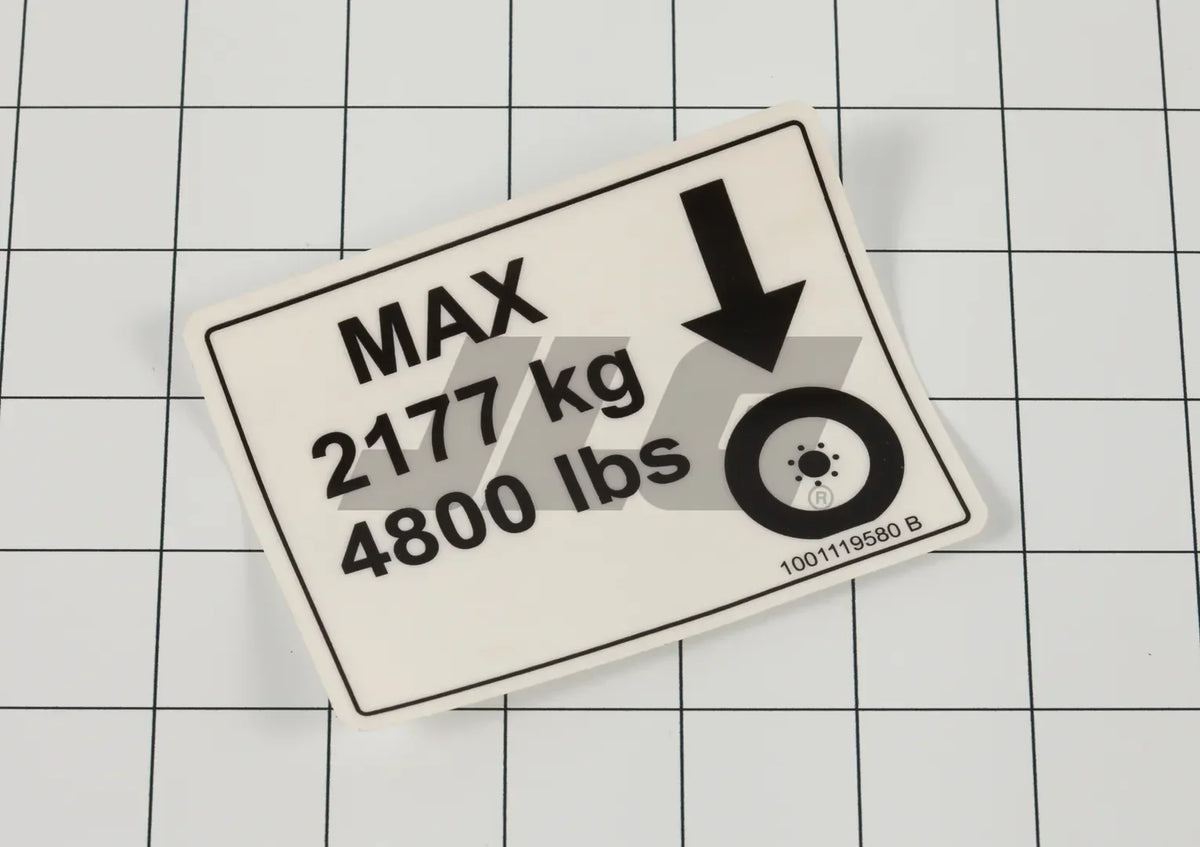 1001119580 Decal, Wheel Load | JLG