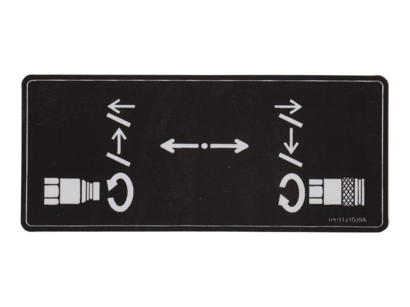 1001131509 Aux. Hydraulic Decal | JLG