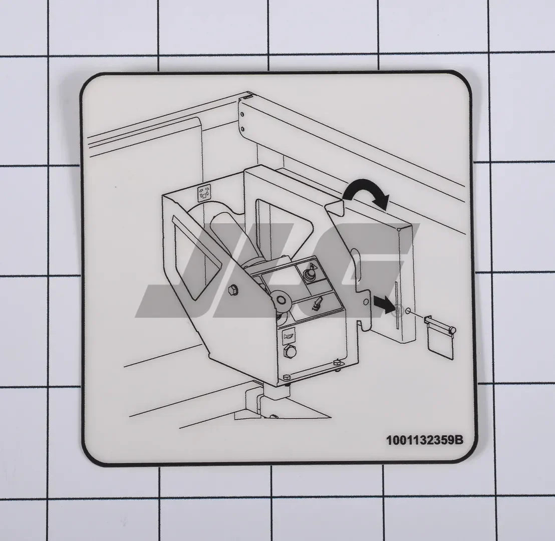 1001132359 Decal, Control Box Locate | JLG