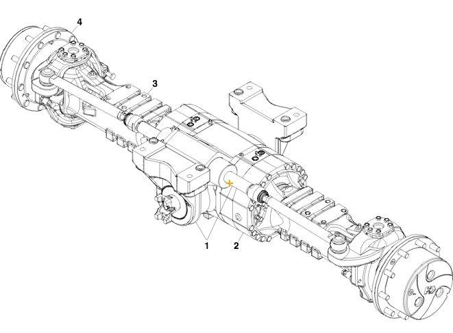 1001136369EX Rebuilt Front Axle | JLG