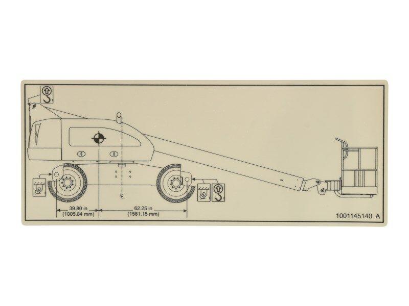1001145140 Lift Diagram Decal | JLG