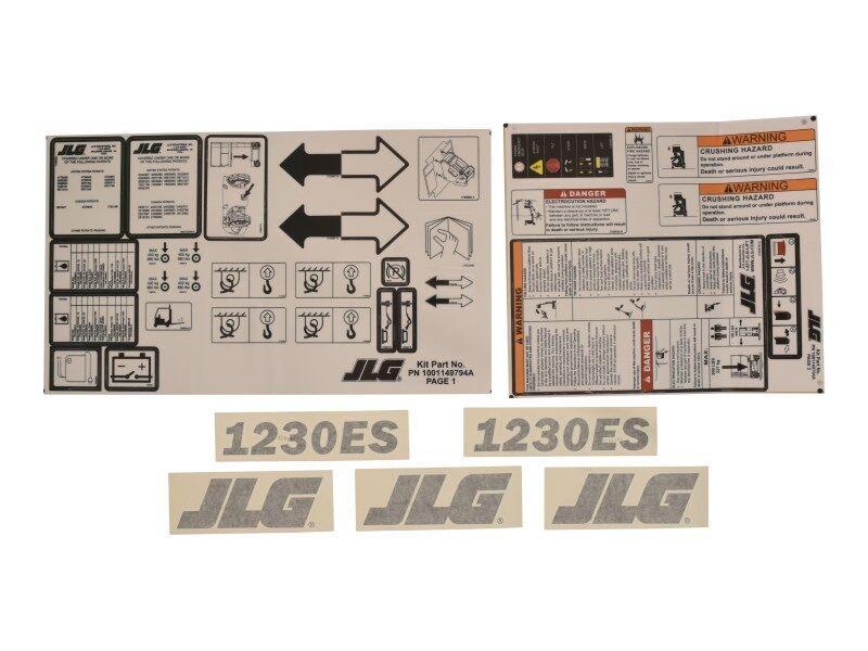 1001149794 Kit (Service), 1230Es Decal | JLG