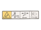 1001171339 Decal, Warning Max Cap. (Ce) | JLG