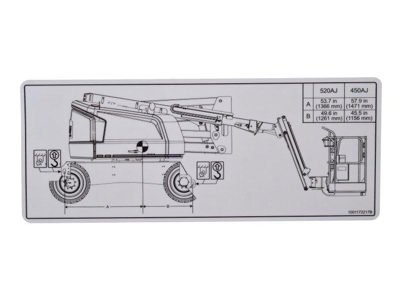 1001172217 Lift Diagram Decal | JLG