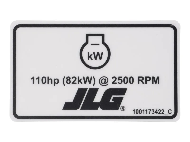 1001173422 Mco 110Hp Decal | JLG