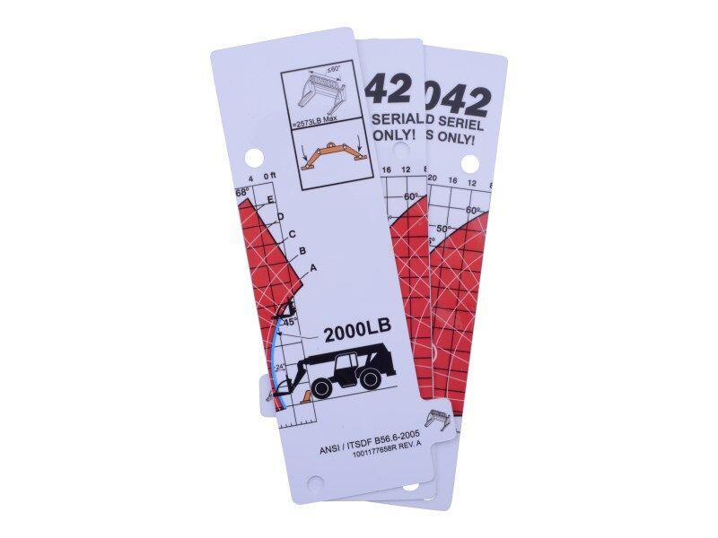 1001178809 Kit(Service), Sp. Load Chart | JLG