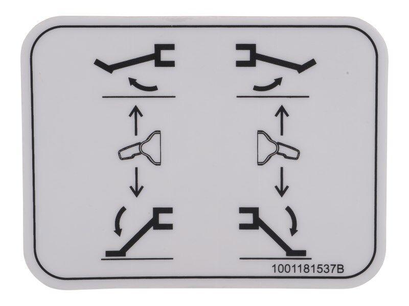 1001181537 Outrigger Switches Decal | JLG