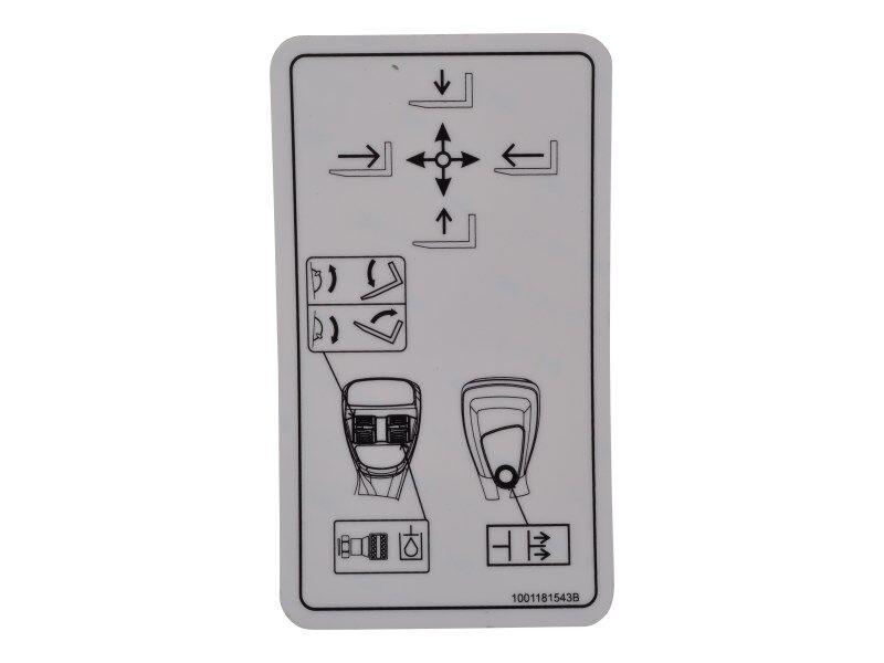 1001181543 Decal, Joystick | JLG