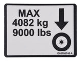 1001195746 Decal, Max Tire Load | JLG