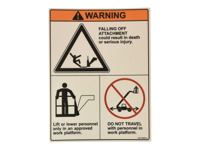 1001195849 Carry Personnel Decal | JLG