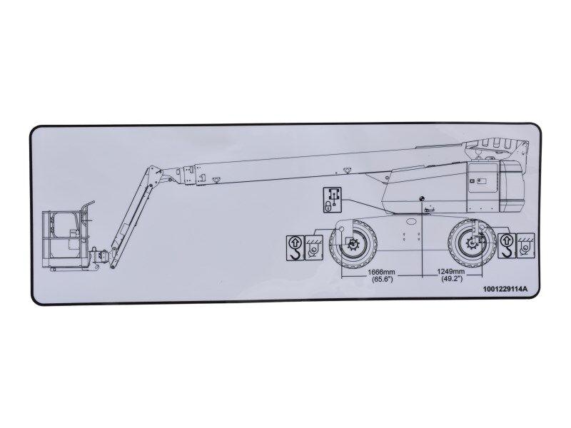 1001229114 Decal, Lift Diagram 600S/660Sj | JLG