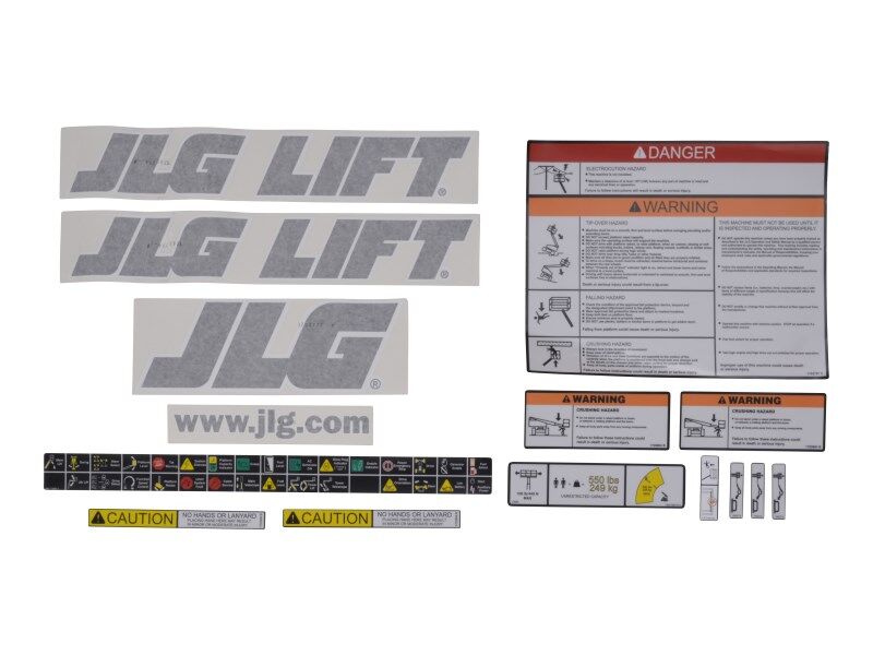 1001241333 (Service) Pltfrm Decal Kit | JLG