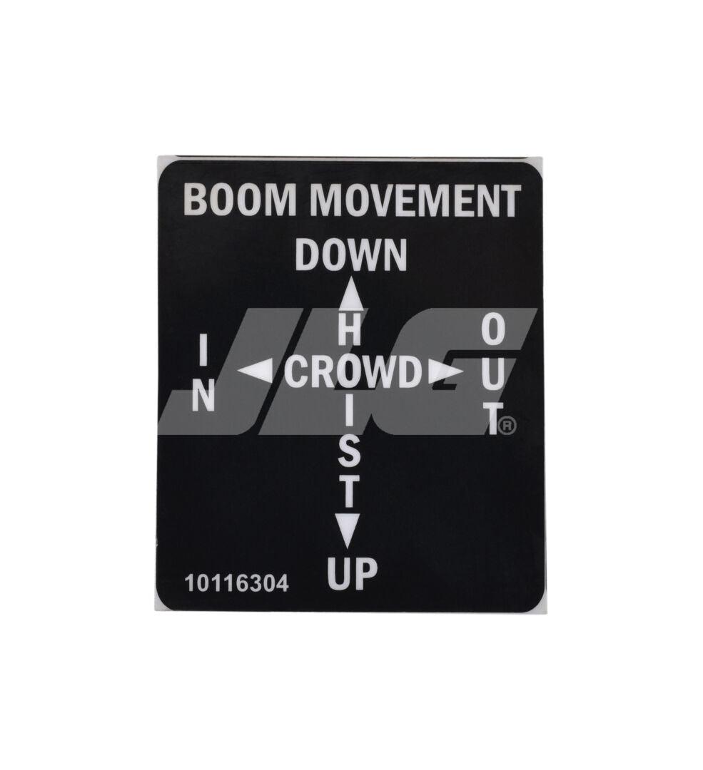 10116304 Decal Boom Movement (Supersedes 16304A) | JLG
