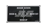 10130489 Decal, Boom Control W/Aux. (Supersedes 30489A) | JLG