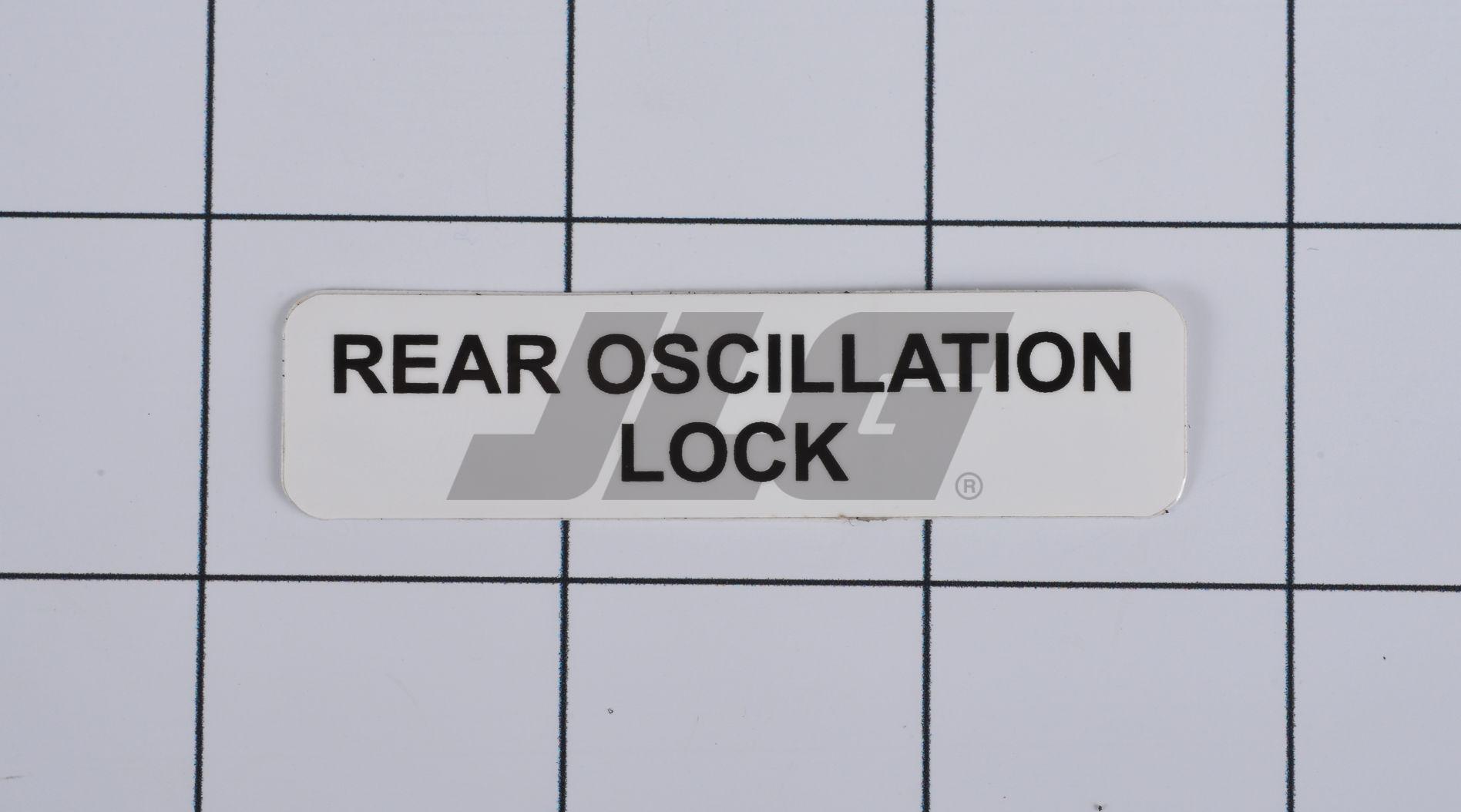 10138237 Rear Oscillation Lock I Decal | JLG