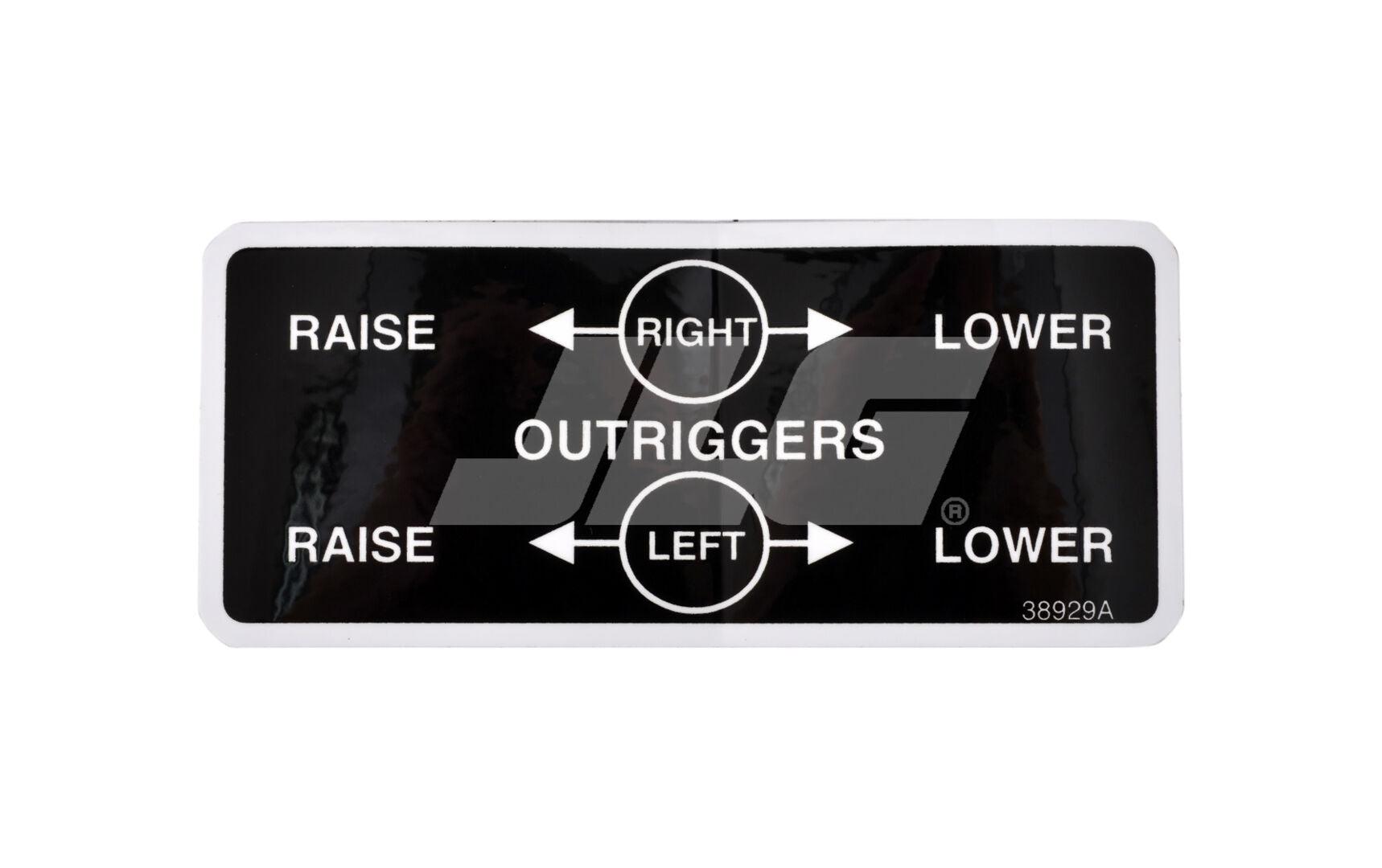 10138929 Outrigger Control Decal | JLG