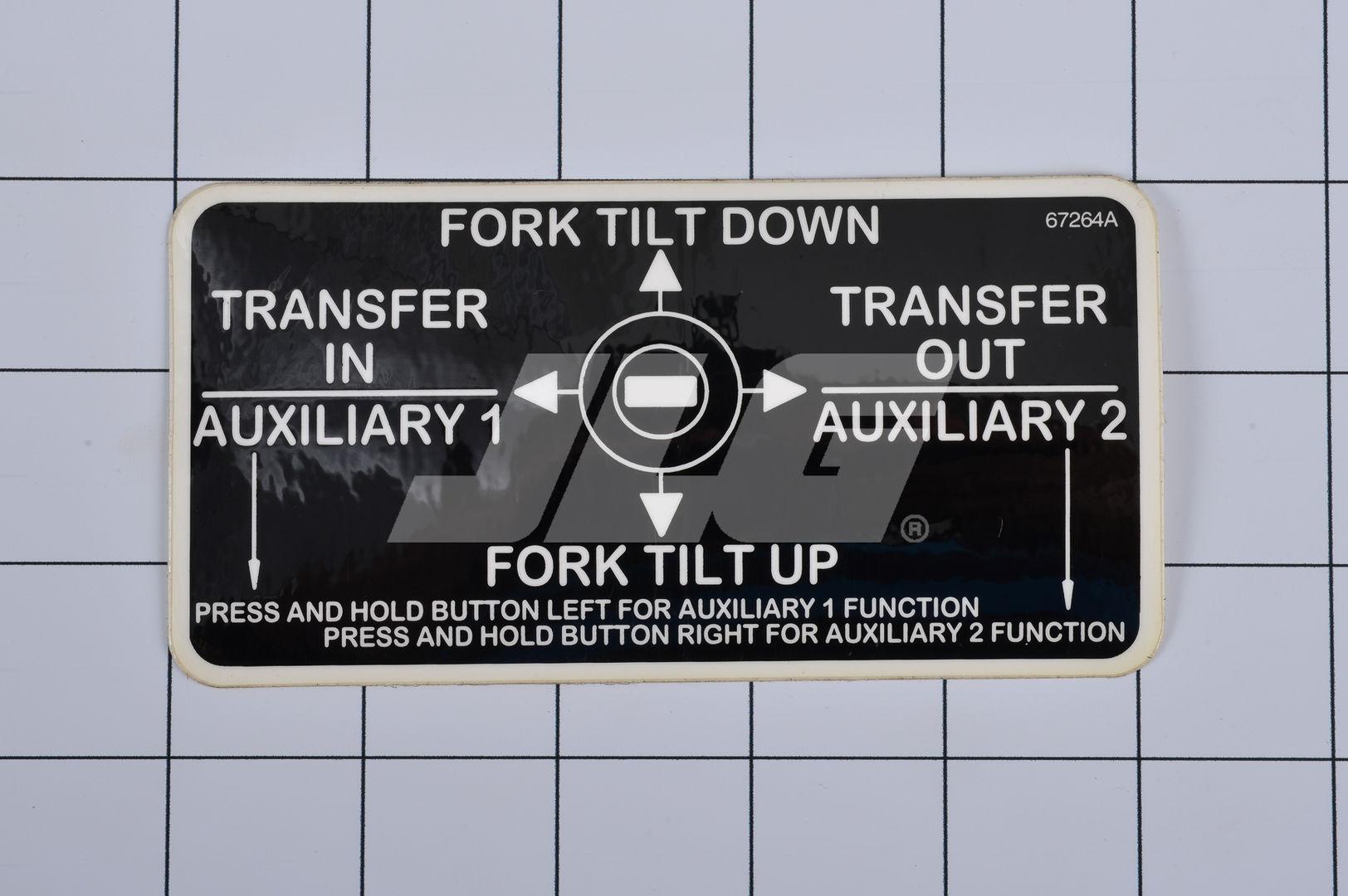 10167264 Transfer/Carriage Tilt Decal | JLG