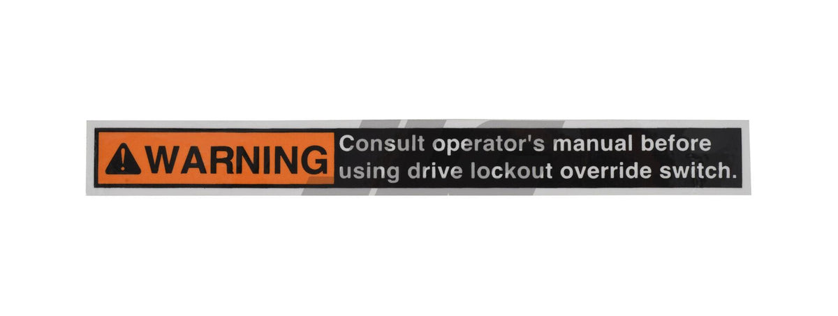 10167810 Decal, Warning Consult Manual | JLG