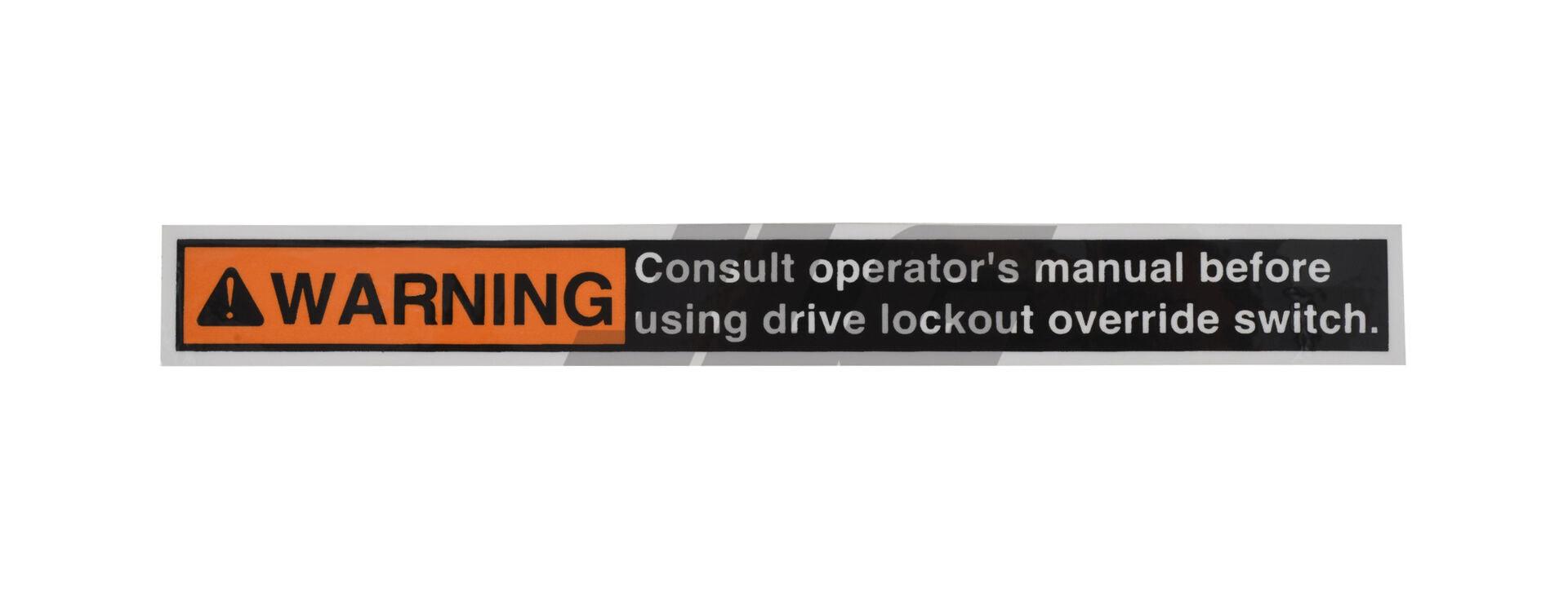 10167810 Warning Consult Manual Decal | JLG