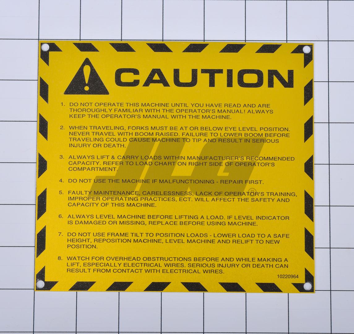 10220964 Decal Caution | JLG