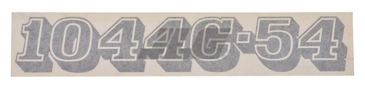 10338841 Decal, Model Number, 1044C-54 (Supersedes 38841C) | JLG