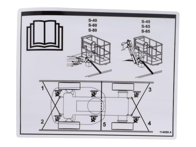 114099 Decal, Transport Diagram | Genie