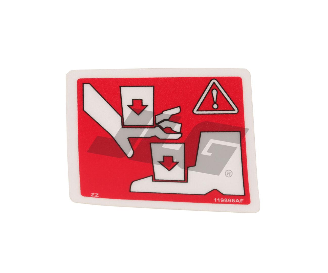 119866 Danger Pinch Decal | Skyjack