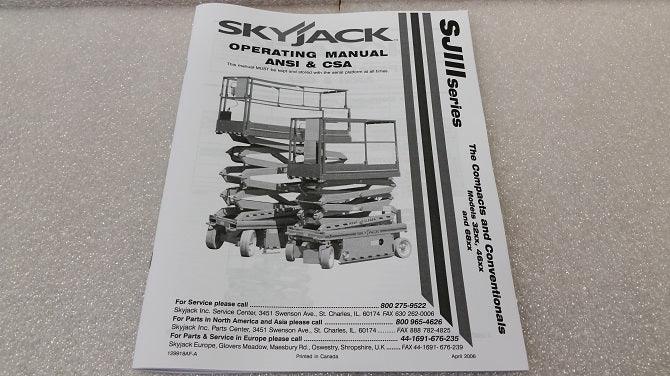 129918 Manual, Operating, SJIIIb/D/E | Genuine Skyjack